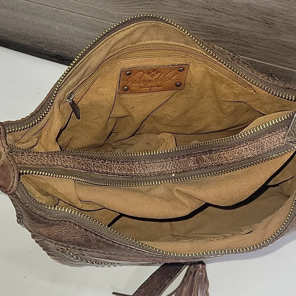 Patricia Nash Vintage Inspired Brown Leather Women Bag